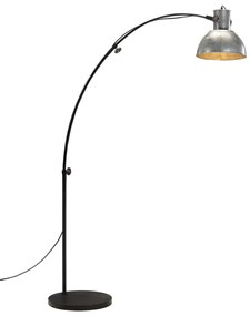 Lampada Da Terra 25 W Argento Vintage 150 Cm E27 /