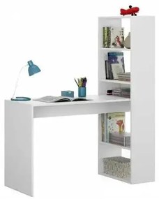 Scrivania Moderna con Scaffale Reversibile a 5 Scomparti - Design Funzionale