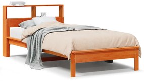 Letto libreria senza materasso marrone cera 90x190 cm in pino