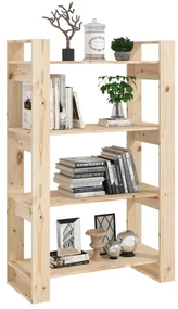 Libreria/divisorio 80x35x125 cm in legno massello di pino