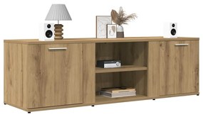 Mobile Porta Tv Rovere Artigianale Legno Multistrato /