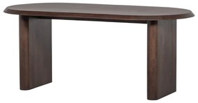 Tavolo da pranzo con effetto noce 90x180 cm Ellips – vtwonen