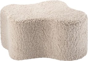 Pouf per bambini marrone chiaro con rivestimento in bouclé Cloud – Wigiwama