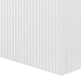 Pensile bagno sospeso cannettato H 150 cm bianco opaco Bali
