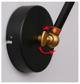 Applique TRUCK 1xE27/40W/230V oro/nero