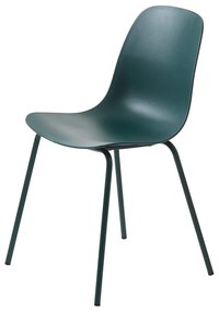 Sedia da pranzo in plastica turchese Whitby - Unique Furniture