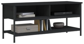 Mobile porta tv nero 100x35x45 cm in legno multistrato