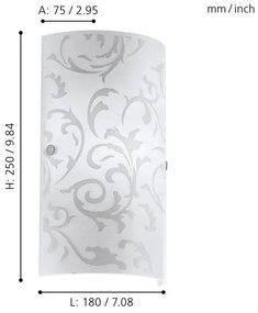 Eglo 90049 - Applique AMADORA 1xE14/60W/230V