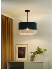 Duolla - Lampadario a sospensione con filo DOUBLE 1xE27/15W/230V diametro 40 cm verde/grigio