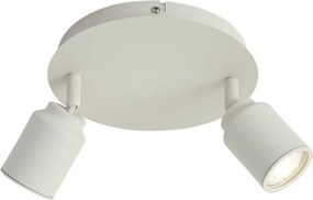 Faretto da incasso moderno beige 2 luci IP44 - Ducha