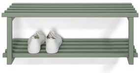 Scarpiera verde polveroso in metallo da parete 71x26x34 cm Marco – Spinder Design