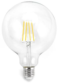 Lampadina Led a Filamento E27 G125 a globo 8W Bianco caldo 2700K Neos