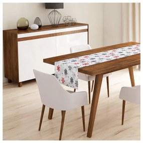 Set di 4 federe natalizie e runner da tavola Rosso Natale - Minimalist Cushion Covers