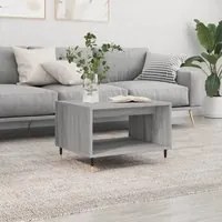 Tavolino da Salotto Grigio Sonoma 60x50x40 cm Legno Multistratocod mxl 104829