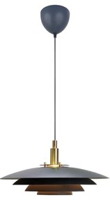 Nordlux - Lampadario a sospensione con filo BRETAGNE 1xG9/25W/230V antracite