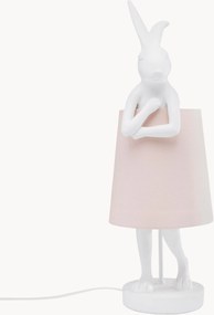 Lampada rosa da tavolo grande di design Rabbit