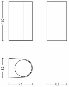 Philips 17102/47/PN - Lampada da esterno MY GARDEN NIGHTINGALE 2xGU10/35W/230V