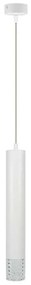 Lampadario a sospensione con filo TUBI 1xGU10/8W/230V bianco