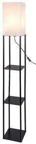 Brilagi - Lampada da terra con mensole GRADUS 1xE27/40W/230V 150 cm nero/bianco