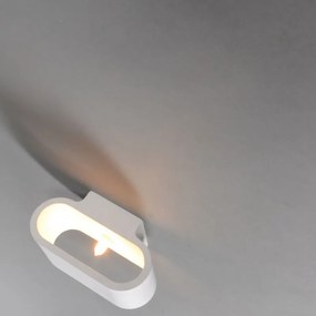 Applique da parete moderna bianca piatta - Gipsy Arles