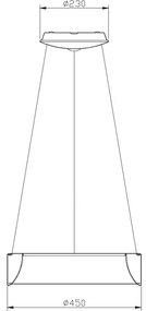 Deko-Light 342122 - Lampadario LED dimmerabile SCULPTORIS LED/27W/230V 3000K diametro 45cm