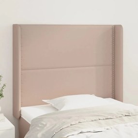 Testiera Ad Orecchio Cappuccino 103x23x118/128 Cm İn Similpelle /