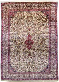 Kashan Tappeto 260 x 360 Rosso (Iran) Annodato A Mano