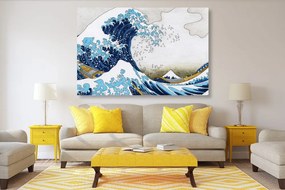 Stampa su tela – Riproduzione La grande onda di Kanagawa - Katsushika Hokusai