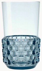 Bicchieri acqua con motivo strutturato Jellies 4 pz