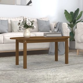 Tavolino Da Salotto Ambra 110x55x45 Cm Legno Massello Di Pino /