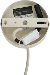 Lampada a sospensione retrò beige con paralume in metallo - Ophelia