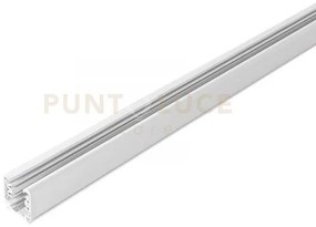 Led-rail-2m-da-bco binario trifase rail bianco dali 200cm tappi inc...