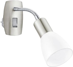Eglo 902367 - Applique da parete con spina DAKAR 3 1xE14/5W/230V cromo opaco
