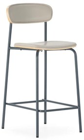 Set di sbagelli da bar beige in imbottito 2 pz (altezza della seduta 65,5 cm) Saula – Marckeric