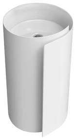 Flaminia Monoroll MR44P lavabo a colonna 44 cm a parete in ceramica bianco