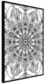 Poster  Colour Your Own Mandala I  Cornice Quadri Cornice nera, Larghezza x Altezza Home decor 20x30