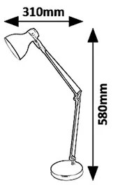 Rabalux 6408 - Lampada da tavolo CARTER 1xE14/11W/230V
