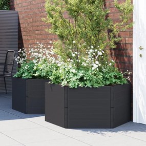Fioriere Da Giardino 2 Pz Antracite İn Pp /