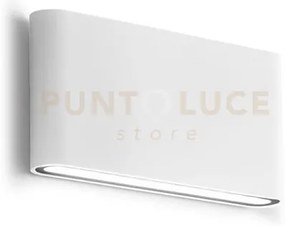 Ges880c- applique  bianca a led 3000k 650lm 2x6w biemissione  ip54 ...