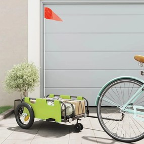 Rimorchio Da Bici Verde Oxford E Ferro /