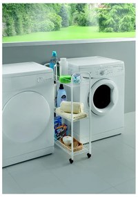 Supporto mobile per bagno a tre livelli, 23 x 84 cm Laundry - Metaltex