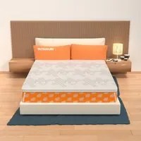 Topper Memory Foam singolo 80x190 - alto 5 cm, rivestimento Dry Amicor, sfoderabile | Correttore H5