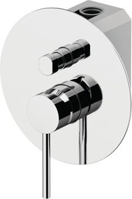 Rubinetto per doccia con deviatore ad incasso monocomando Circle two cromo lucido GATTONI RUBINETTERIA