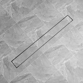 Canaletta Drenaggio Per Doccia Doppia 1030x140 Mm Acciaio Inox /