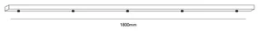 Ceiling Base L1800/5 Lampade a Sospensione Black - LIGHT-POINT