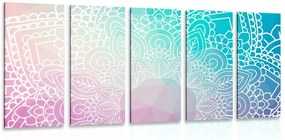 Quadri 5 pezzi – Elementi di Mandala