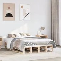 Letto senza Materasso 140x200 cm in Legno Massello di Pino 850842