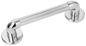 Maniglione di sostegno cromato 40 cm per disabili portata max 150 kg