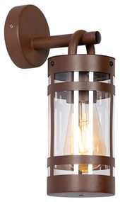 Lampada da parete per esterni industriale marrone ruggine IP44 - Ruben