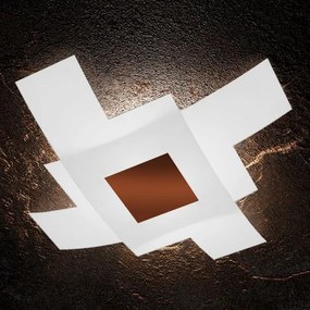 Tetris color applique-plafoniera d.95 cm. 4 luci corten 1121-95-co